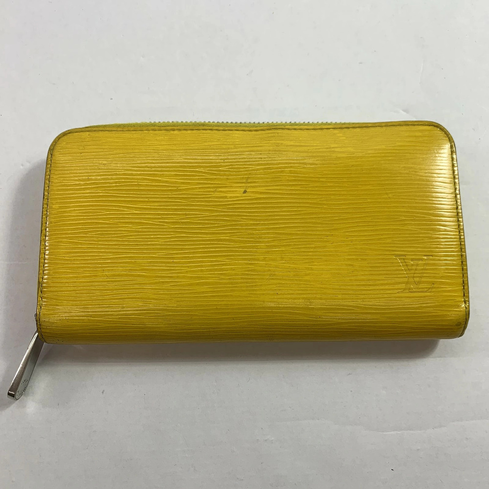 Louis Vuitton Epi Zippy Wallet Long Mimosa Leather Yellow